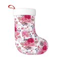 thumbnail image 1 of Cauagu Peonies And Roses for Christmas Stockings,1-Pack Large Xmas Stocking Holiday and Farmhouse Stocking Fit for Christmas Holiday Party Decoration(17.7*11 Inch), 1 of 7