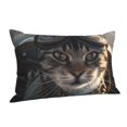 thumbnail image 1 of Cauagu Pilot Cat In Vintage Plane Print Pillow Covers with Envelope Closure,1PC Pillow Cases Decorative Pillow Case for Bed & Couch, Pillows Not Included-20"x30", 1 of 6
