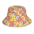 thumbnail image 1 of Cauagu Pink Donut and Blue for Unisex Bucket Hat,Outdoor Summer Beach Fishing Sun Hat Hot Summer Reflective Bucket Hat Fun Outdoor Vacation Hat for Men and Women, 1 of 6