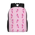 thumbnail image 1 of Cauagu Pink Scarf Snowman Print Backpacks,Travel Daypack Casual Laptop Backpack Bookbag Fits 15 Inch Computer for Men Women, 1 of 8