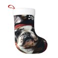 thumbnail image 1 of Cauagu Pirate Bulldog On Deck for Christmas Stockings,1-Pack Large Xmas Stocking Holiday and Farmhouse Stocking Fit for Christmas Holiday Party Decoration(17.7*11 Inch), 1 of 7