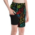 thumbnail image 1 of Cauagu Play Game Start Print Swim Trunks for Men,Youth Boys Swim Shorts Compression Liner Beach Shorts Boys' Swimming Shorts 7-20 Years Bathing Suit-Medium, 1 of 7