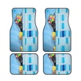 thumbnail image 1 of Cauagu Prague Ratter Dog in Bathtub Pattern Car Floor Mat Set of 4,Car Carpet Mats Car Mats with Anti-Slip Backing & Driver Heel Pad Universal Fit for Cars/Trucks/SUV/Vans, 1 of 6