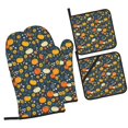 thumbnail image 1 of Cauagu Pumpkins And Sunflowers2 Print Oven Mitts and Pot Holders 4 pcs Set,Extra Thicken Long Kitchen Oven Glove Potholders BBQ Gloves-Oven Mitts and Pot Holders(11 Inch), 1 of 6