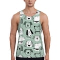 thumbnail image 1 of Cauagu Puppy Print Men's Sleeveless Muscle Shirts,Tank Tops Quick Dry Workout Tank Top Gym Muscle Tee Fitness Bodybuilding T Shirt for Men-4X-Large, 1 of 7