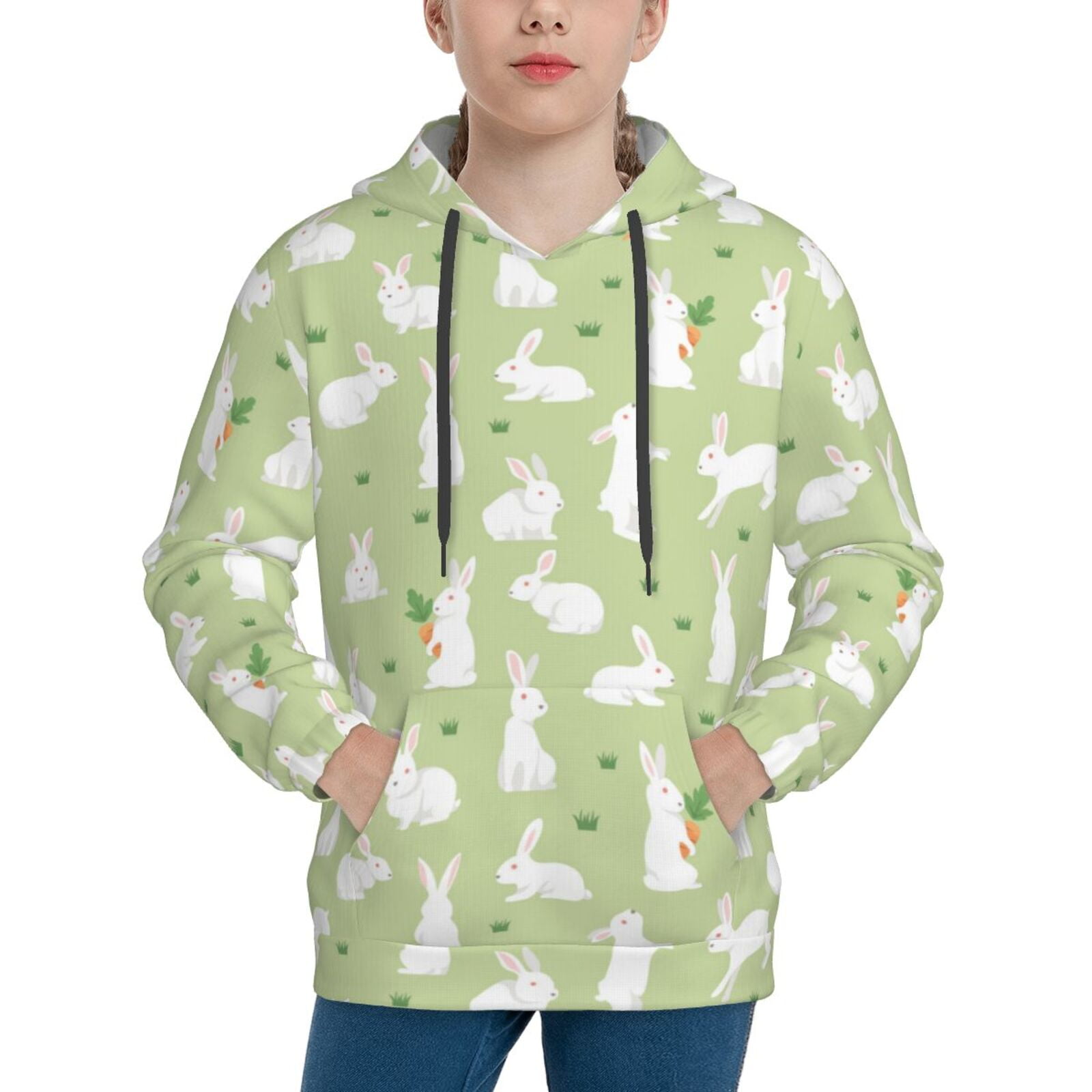 Casual Blue Carrot Rabbit Full Sleeve Cap Romper