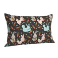thumbnail image 1 of Cauagu Rabbit Is Eating Carrots Print Pillow Covers with Envelope Closure,1PC Pillow Cases Decorative Pillow Case for Bed & Couch, Pillows Not Included-14"x20", 1 of 6