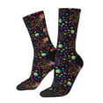 thumbnail image 1 of Cauagu Rainbow Jellyfishes Print Crew Socks for Women and Men,Adult Athletic Running Socks 1-Pair Sports Socks Work Gear Socks with Moisture Wicking, 1 of 6