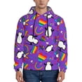 thumbnail image 1 of Cauagu Rainbow Lgbt Penguin for Men's Pullover Hooded Sweatshirt Athletic Casual Hoodie Aautumn Hoodie Sweatshirt for Men Pullover Casual Hooded Sweatshirt-3X-Large, 1 of 7