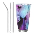 thumbnail image 1 of Cauagu Rainbow Spotted White Horse Pattern 20oz Tumbler,Stainless Steel Vacuum Insulated Tumbler with Lid Insulated Coffee Mug Thermal Cup with Splash Proof Sliding Lid-Straw Three-piece Set, 1 of 8