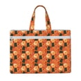 thumbnail image 1 of Cauagu Ramen Noodle Soup Pattern Canvas Tote File Bag, Zipper Tote Bag Business Briefcase Document Bag with Handle A4 File Organizer Laptop Bag for Travel and Work, 1 of 8