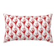 Cauagu Red Bloody Scary Hands Print Pillowcase with Envelope Closure