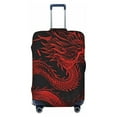 thumbnail image 1 of Cauagu Red Dragon On Black Print Travel Luggage Cover,Travel Dust-proof Suitcase Cover Softside Suitcase Protector for 18-32inch,Not Included Suitcase, 1 of 8