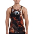 thumbnail image 1 of Cauagu Red Panda Autumn Branches Print Men's Sleeveless Muscle Shirts,Tank Tops Quick Dry Workout Tank Top Gym Muscle Tee Fitness Bodybuilding T Shirt for Men-Medium, 1 of 7