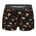 thumbnail image 1 of Cauagu Red White Flowers Print Boxer Briefs for Men,Comfortable Breathable Men's Underwear Moisture Wicking Underpants -Medium, 1 of 8