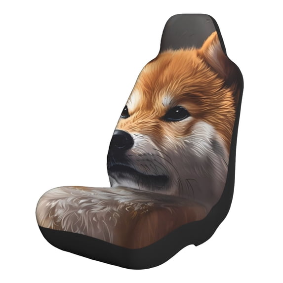 Cauagu Regal Shiba Inu Print Car Seat Covers,Universal Automotive Seat Covers Car Seat Protectors Easy to Install Car Cover Car Accessories Auto rucks Van & SUV-1