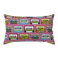 Cauagu Retro Cassette Print Pillowcase with Envelope Closure,Soft