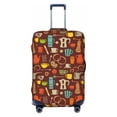 thumbnail image 1 of Cauagu Retro Coffee Print Travel Luggage Cover,Travel Dust-proof Suitcase Cover Softside Suitcase Protector for 18-32inch,Not Included Suitcase, 1 of 8