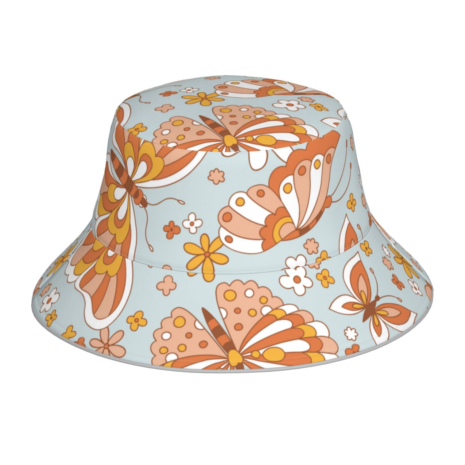 Fun Floral Bucket Hat Unisex Summer Fishing Sun Hat Fisherman Hat Multi Floral Designer Style Packable Summer  main image 2