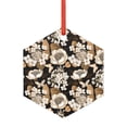 thumbnail image 1 of Cauagu Retro Hydrangeas Pattern Acrylic Christmas Pendant,1-Pack Christmas Ornaments Xmas Tree Decor Christmas Décor with Ribbon Cute Tree Hanging for Party Favors-Hexagon, 1 of 7