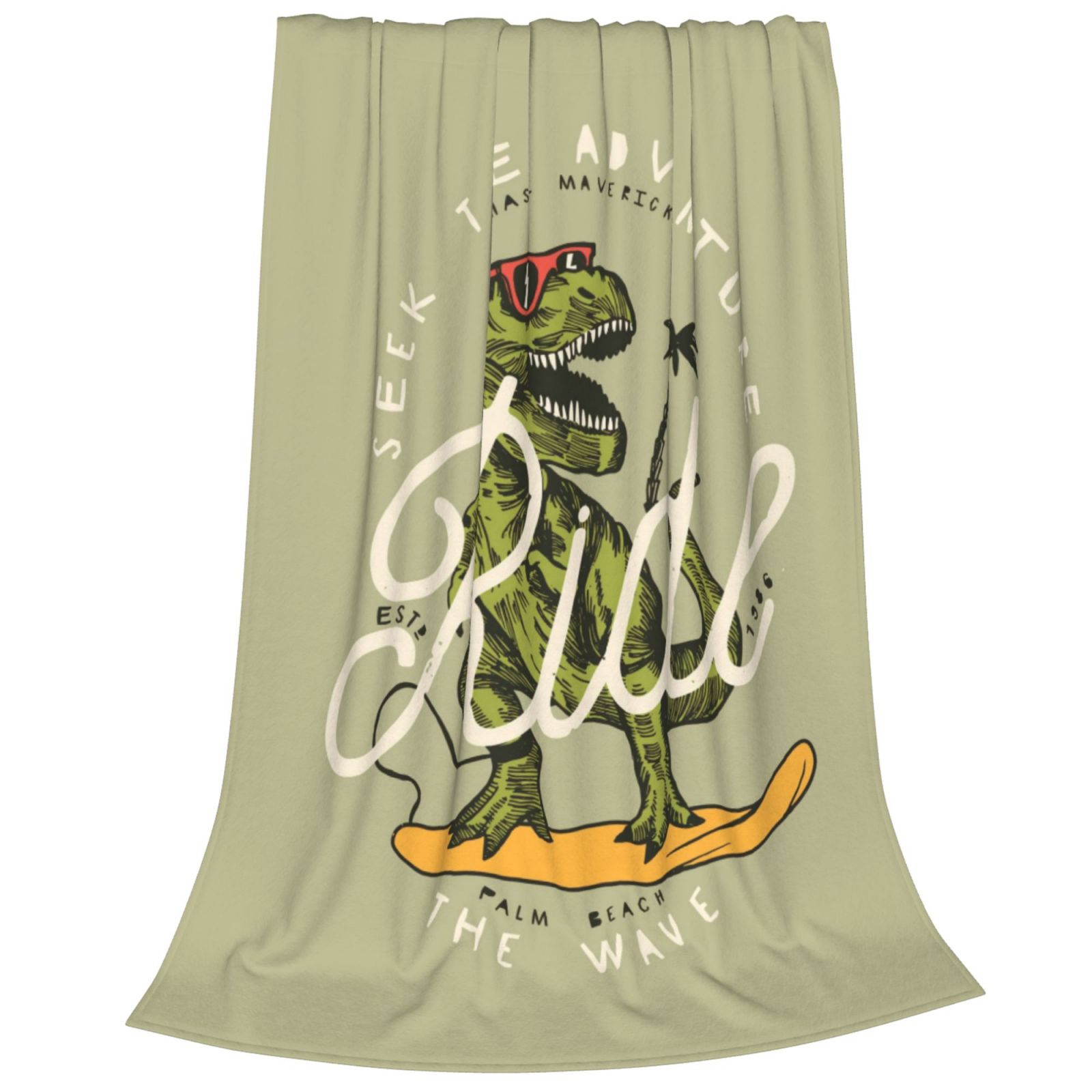 Cauagu Ride The Wave Dinosaur Surfer In Sunglasses Vintage Surfing