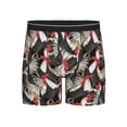thumbnail image 1 of Cauagu Roosters 2 Print Men's Boxer Briefs, Funny & Cute Underwear Elastic Waistband Briefs Ideal Gift for Men,1-Pack, 1 of 7