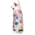thumbnail image 1 of Cauagu Rose Flowers Pattern Winter Pet Hoodie Sweatshirts- Dog Hoodie Sweater with Leash Hole - Cute Dog Hoodie - Pet Clothes Puppy Cat Custume -X-Small, 1 of 8