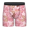 thumbnail image 1 of Cauagu Rose Flowers Print Men's Boxer Briefs, Funny & Cute Underwear Elastic Waistband Briefs Ideal Gift for Men,1-Pack, 1 of 7