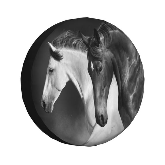 Cauagu Running horses Print Travel Luggage Cover,Travel Dust-proof Suitcase Cover Softside Suitcase Protector for 18-32inch,Not Included Suitcase-17 inch