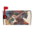 thumbnail image 1 of Cauagu Samurai Frog Guitar Pattern Magnetic Mailbox Covers, Mailbox Cover Waterproof Post Box Cover Home Decor for Garden Ourside Yard & Farmhouse -25.5x21 in, 1 of 8