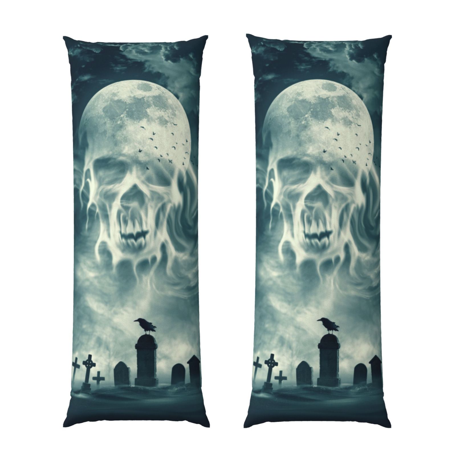 Cauagu Scary Moon And Clouds for Long Body Pillowcase 1 PCS,Soft Long ...