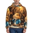 thumbnail image 1 of Cauagu Scientist Guinea Pig for Men's Pullover Hooded Sweatshirt Athletic Casual Hoodie Aautumn Hoodie Sweatshirt for Men Pullover Casual Hooded Sweatshirt-Large, 1 of 7