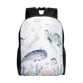 thumbnail image 1 of Cauagu Sea Animals Print Backpacks,Travel Daypack Casual Laptop Backpack Bookbag Fits 15 Inch Computer for Men Women, 1 of 8