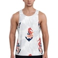 thumbnail image 1 of Cauagu Sea Horse And Corals1 Print Men's Sleeveless Muscle Shirts,Tank Tops Quick Dry Workout Tank Top Gym Muscle Tee Fitness Bodybuilding T Shirt for Men-Large, 1 of 7