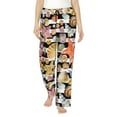thumbnail image 1 of Cauagu Sea Shell Pajama Pants for Women Loose Fit Wide Leg Trouser Pants Casual Elastic Waist Drawstring Lounge Pants, 1 of 6