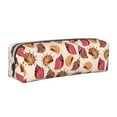 thumbnail image 1 of Cauagu Sea Shells Print Leather Pencil Pen Case - Stationery Bag Portable Stationery Bag Big Capacity Pencil Pouch Cosmetic Organizer Bag for Men & Women, 1 of 7