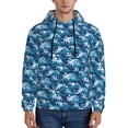 thumbnail image 1 of Cauagu Sea Water Wave for Men's Pullover Hooded Sweatshirt Athletic Casual Hoodie Aautumn Hoodie Sweatshirt for Men Pullover Casual Hooded Sweatshirt-Medium, 1 of 7