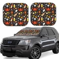 thumbnail image 1 of Cauagu Seafood And Drinks Cauagu {designName} Print Foldable Car Windshield Sun Shade | Front Windshield Shade for Sun | Fits Small Sedans, Mini SUVs, Hatchbacks-Large, 1 of 6