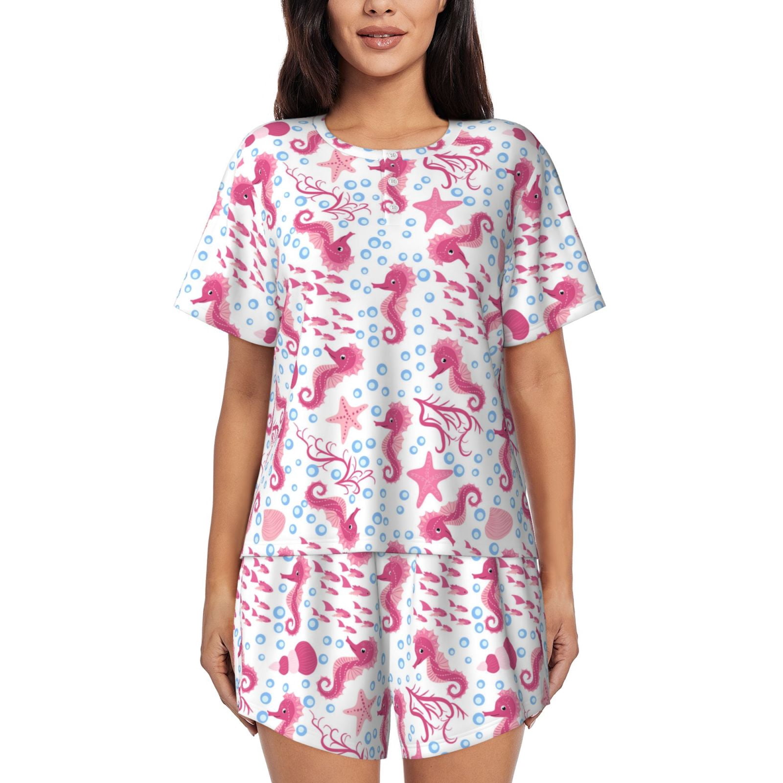 SUNDAY MORNING PJ SET SEAHORSE main image 1