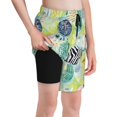 thumbnail image 1 of Cauagu Shell Clam Print Swim Trunks for Men,Youth Boys Swim Shorts Compression Liner Beach Shorts Boys' Swimming Shorts 7-20 Years Bathing Suit-X-Large, 1 of 7