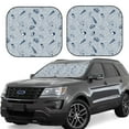 thumbnail image 1 of Cauagu Shells And Sand Cauagu {designName} Print Foldable Car Windshield Sun Shade | Front Windshield Shade for Sun | Fits Small Sedans, Mini SUVs, Hatchbacks-Medium, 1 of 6