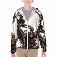 thumbnail image 1 of Cauagu Skeleton Dance with Mushrooms Print Sun Protection Jacket for Teen,Full-Zipper Long Sleeve Sun Shirts with Pockets UV Hoodie Shirts Outdoor Athletic Jacket-Small, 1 of 7