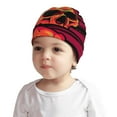 Cauagu Skull And Flag Usa Print Beanie Hats for Baby UnisexBaby