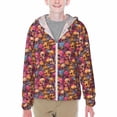 thumbnail image 1 of Cauagu Skull blue daisy flower Print Sun Protection Jacket for Teen,Full-Zipper Long Sleeve Sun Shirts with Pockets UV Hoodie Shirts Outdoor Athletic Jacket-XX-Large, 1 of 7