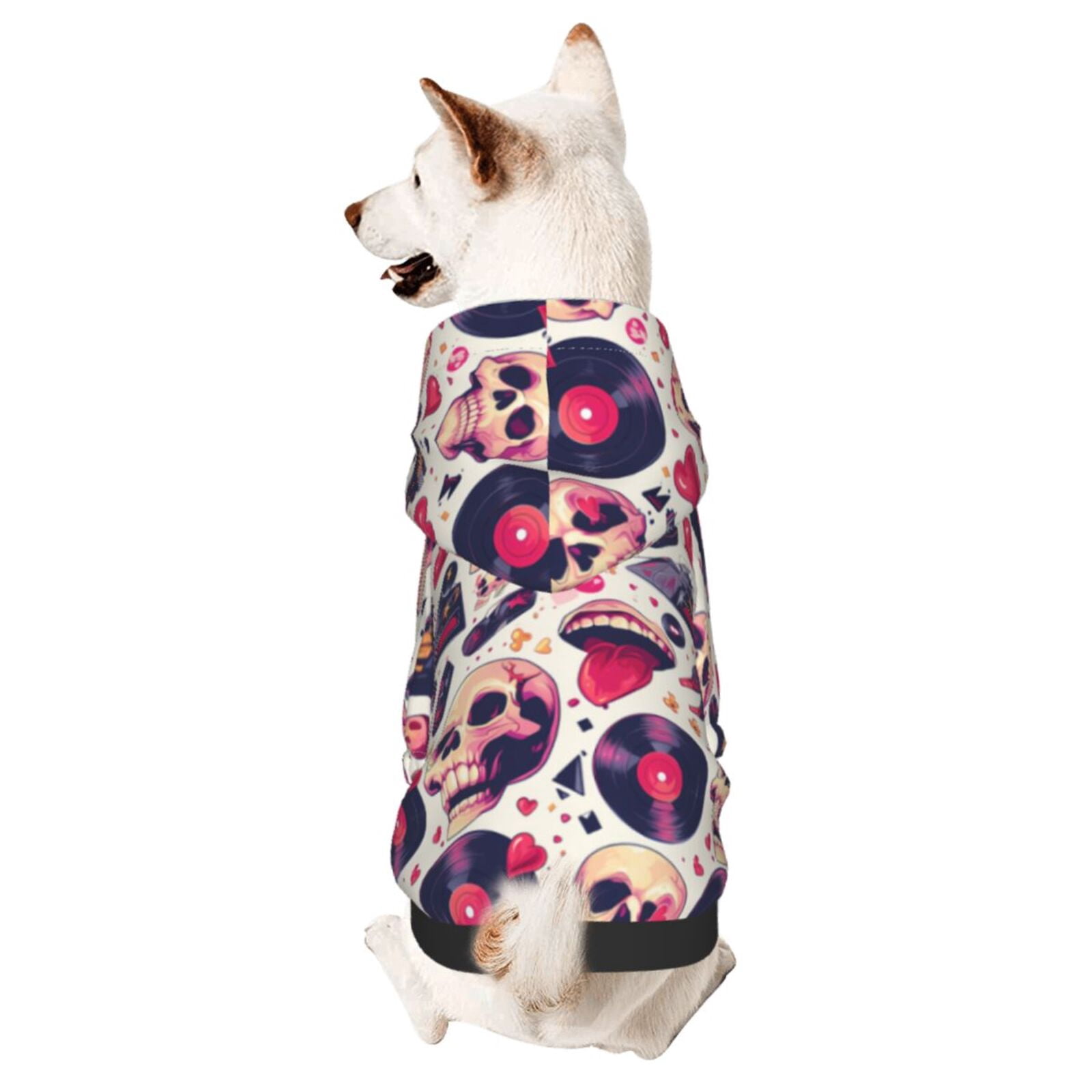Dog Houndstooth Aop Velour Halfzip Sweatshirt