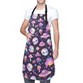 thumbnail image 1 of Cauagu Skull mushroom space Aprons with Pockets,Waterproof Apron for Women,Kitchen Cooking Apron Adjustable Bib Aprons Chef Apron for Cooking,Drawing,Crafting, 1 of 8