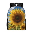 thumbnail image 1 of Cauagu Sky Golden Sunflower Field Print Backpacks,Travel Daypack Casual Laptop Backpack Bookbag Fits 15 Inch Computer for Men Women, 1 of 8