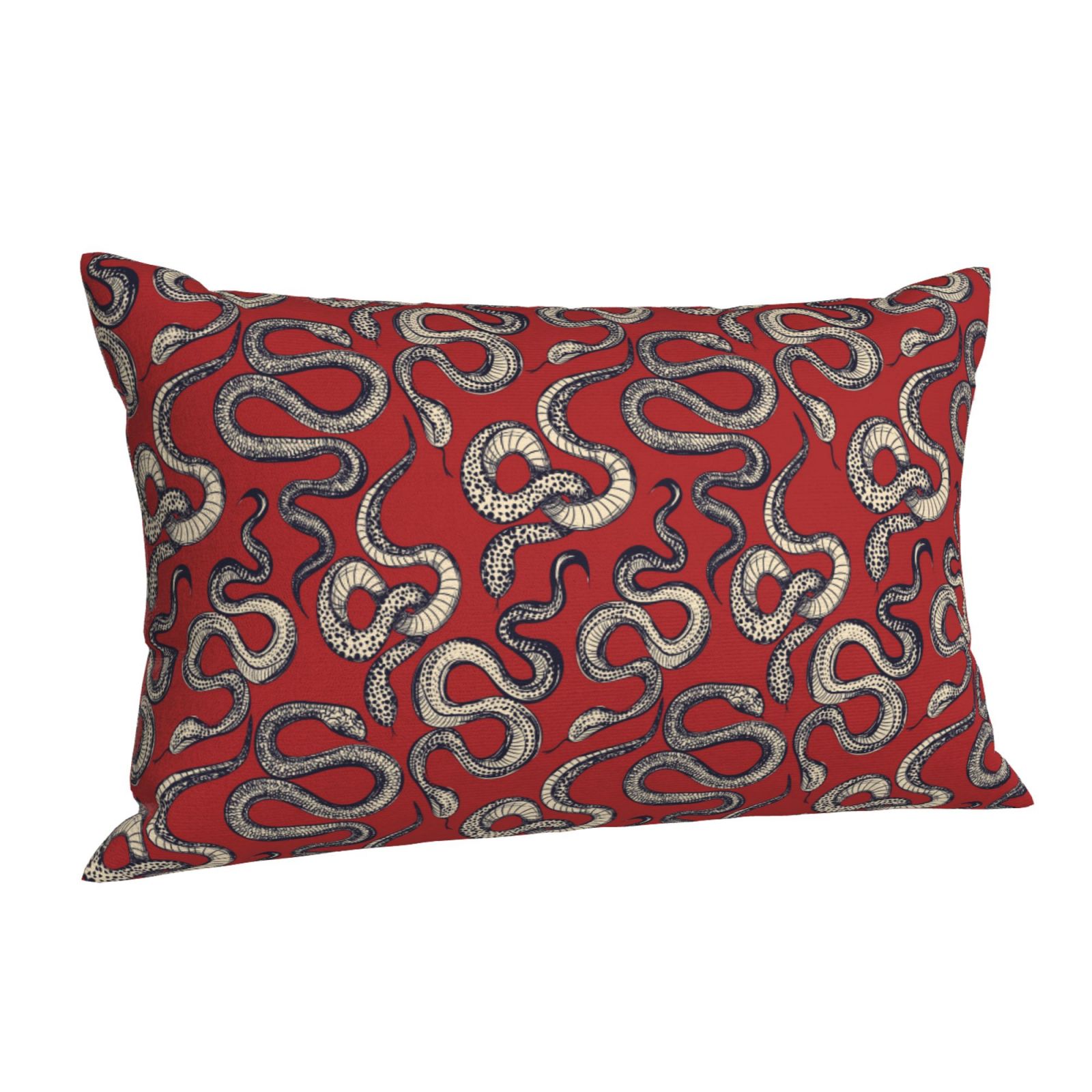 Cauagu Snake Print Pillow Covers with Envelope Closure,1PC Pillow Cases