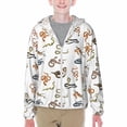 thumbnail image 1 of Cauagu Snake Print Sun Protection Jacket for Teen,Full-Zipper Long Sleeve Sun Shirts with Pockets UV Hoodie Shirts Outdoor Athletic Jacket-Medium, 1 of 7