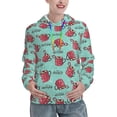thumbnail image 1 of Cauagu Snowflake Hot Cocoa for Women's Hooded Sweatshirts Pullover Hoodie for Women Fall Workout Sweat Long Sleeve Preppy Sweatshirts-Medium, 1 of 7